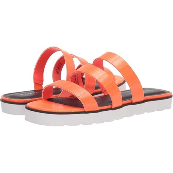 Rampage Ally Size 7 Slide Sandals Croc Embossed Padded Insole Comfort Design - Picture 10 of 10